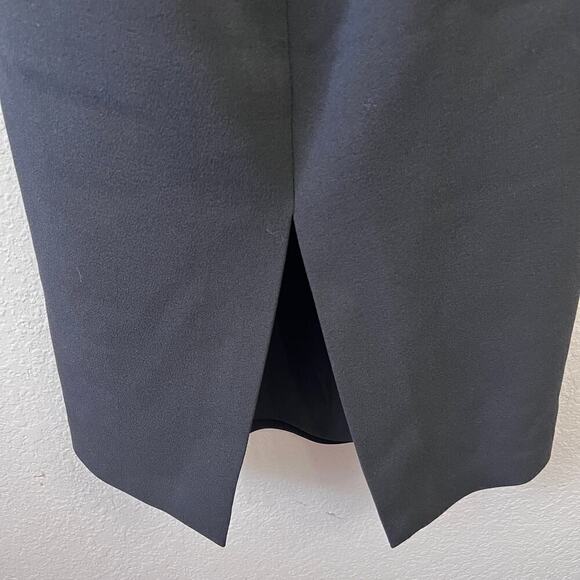 REBECCA VALLANCE PUFF SHOULDER MIDI DRESS IN BLACK SIZE 4 - Picture 13 of 16